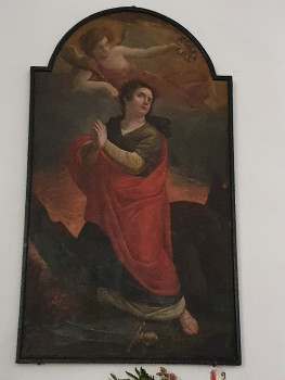 pintura  igreja de santo estevao  santo milagre   santarem